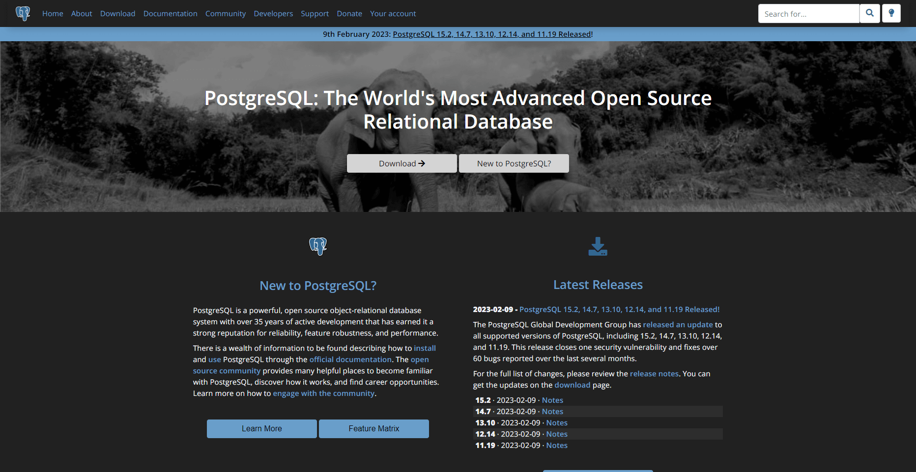 postgresql