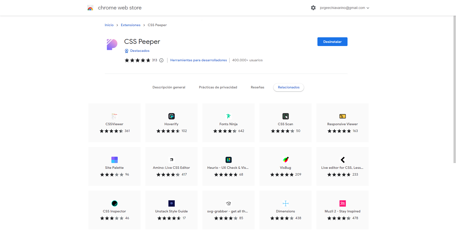 css peeper