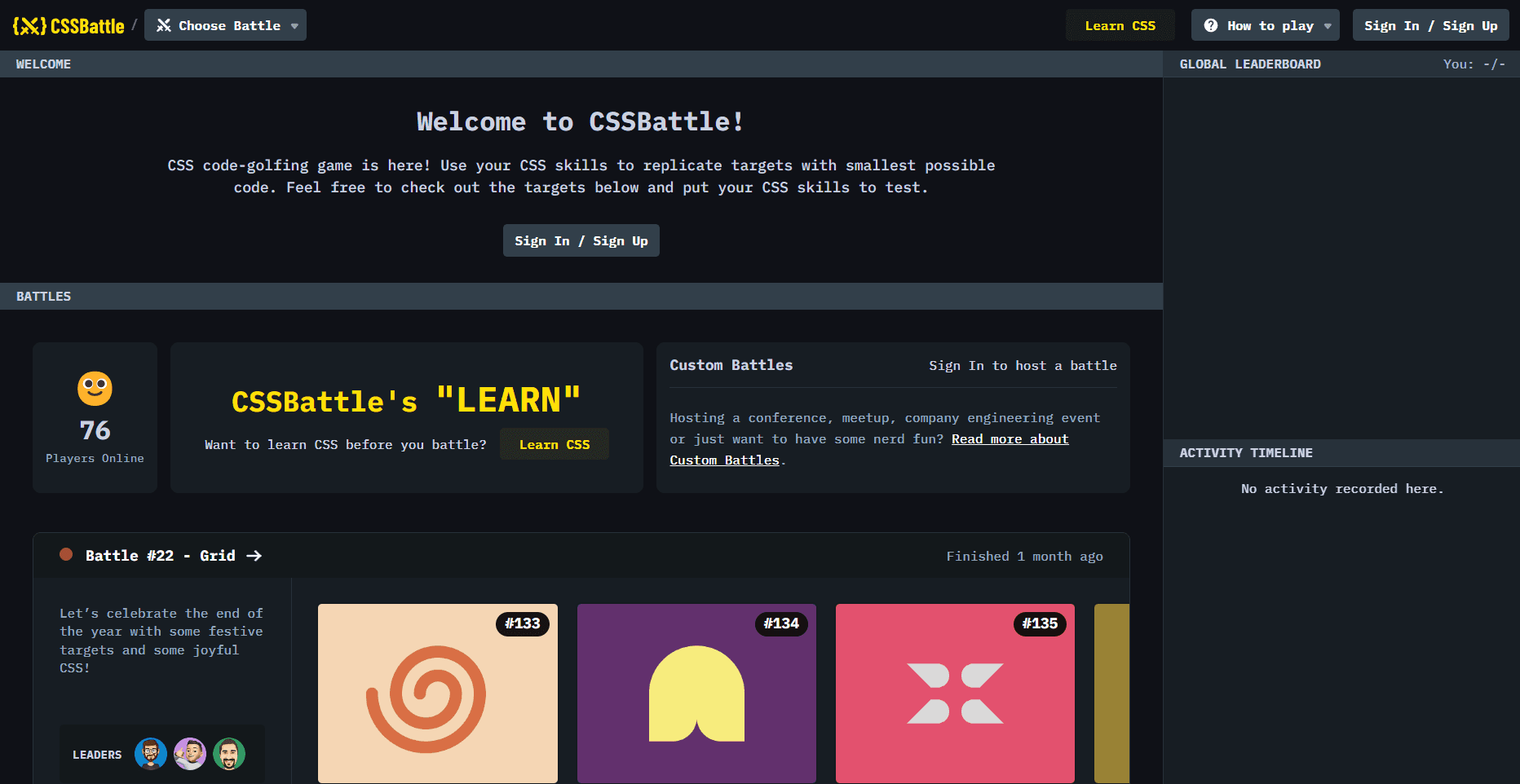 https://cssbattle.dev