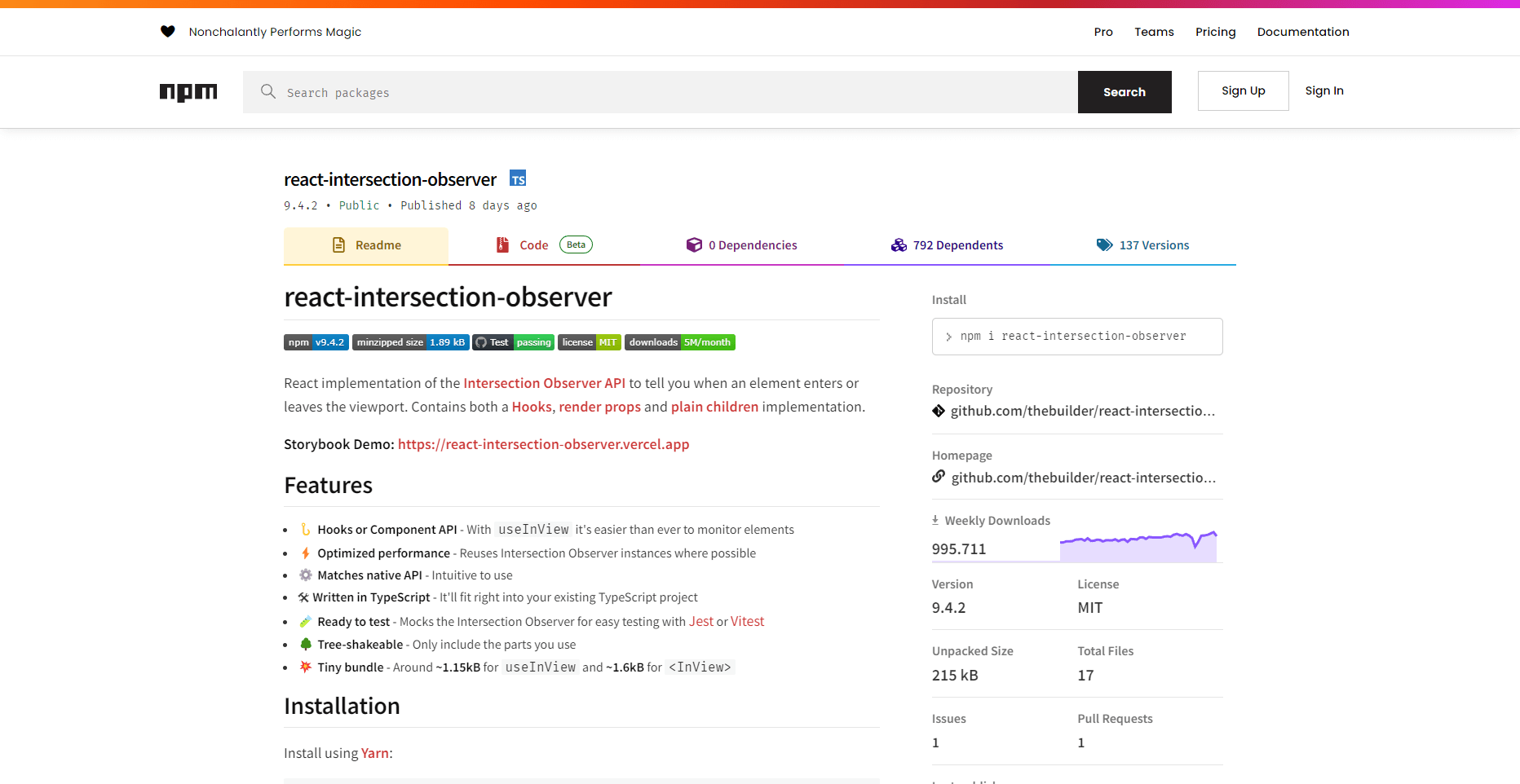 react-intersection-observer